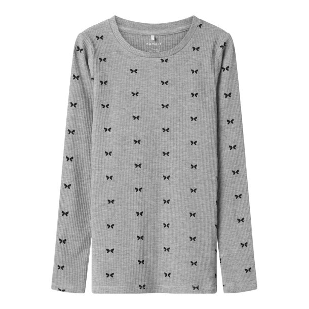 Name It Bluse LS Dans XSL Grey Melange