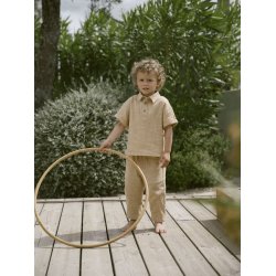 Lil' Atelier Skjorte SS Dawson Loose Taos Taupe