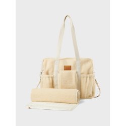 Lil' Atelier Pusletaske Nigo Sherpa mommy Bag Turtledove