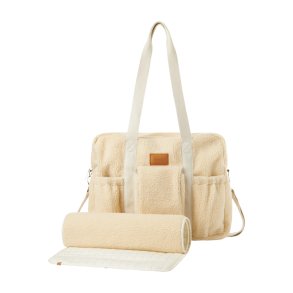Lil' Atelier Pusletaske Nigo Sherpa mommy Bag Turtledove