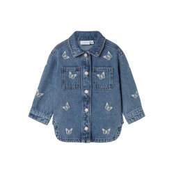 Name It Cowboyjakke Nina Butterfly Medium Blue Denim