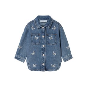 Name It Cowboyjakke Nina Butterfly Medium Blue Denim