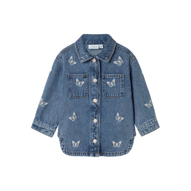 Name It Cowboyjakke Nina Butterfly Medium Blue Denim