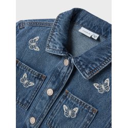 Name It Cowboyjakke Nina Butterfly Medium Blue Denim