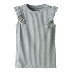 Name It Bluse Top SL Jessia Aqua Gray