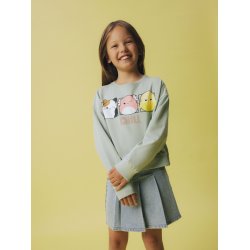 Name It Sweatshirt LS Momira Squishmallows Aqua Gray