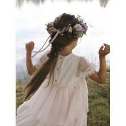 Lil' Atelier Kjole Frilla SS Tulle Loose Peach Blush