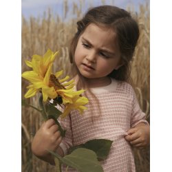 Lil' Atelier Bluse Strik 3/4 Halma Loose Masty Rose