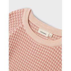 Lil' Atelier Bluse Strik 3/4 Halma Loose Masty Rose