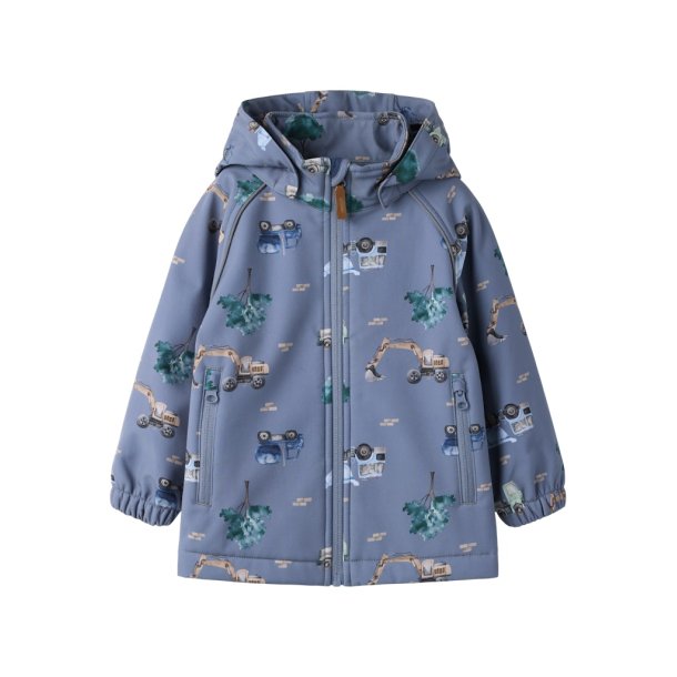 Name It Softshell Jakke Mini Alfa08 AOP Flint Stone