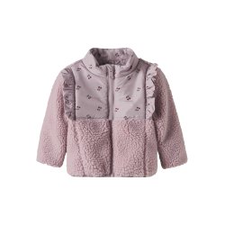 Name It Fleece Jakke Baby Minna Sherpa Keepsake Lilac