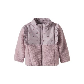 Name It Fleece Jakke Baby Minna Sherpa Keepsake Lilac