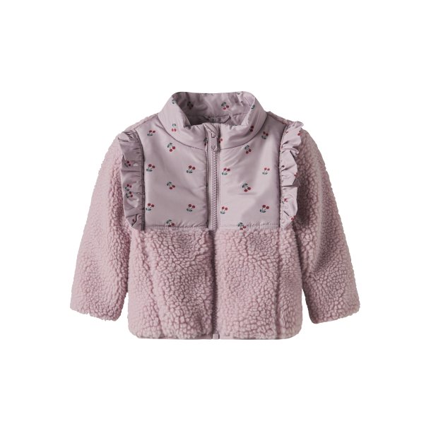 Name It Fleece Jakke Baby Minna Sherpa Keepsake Lilac