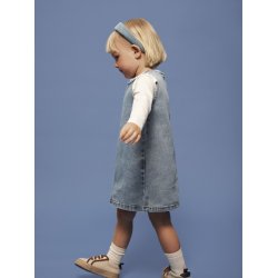 Name It Kjole Mini SL Amelia Medium Blue Denim