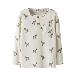 Lil' Atelier Bluse Mini LS Layo Sio Slim Coconut Milk