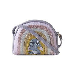 Name It Skuldertaske Disa Stitch Glitter Lavender Gray