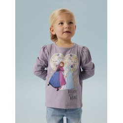 Name It T-shirt Mini LS Dora Frozen Lavender Gray
