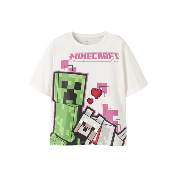 Name It T-shirt Kids SS Jyra Minecraft Cloud Dancer