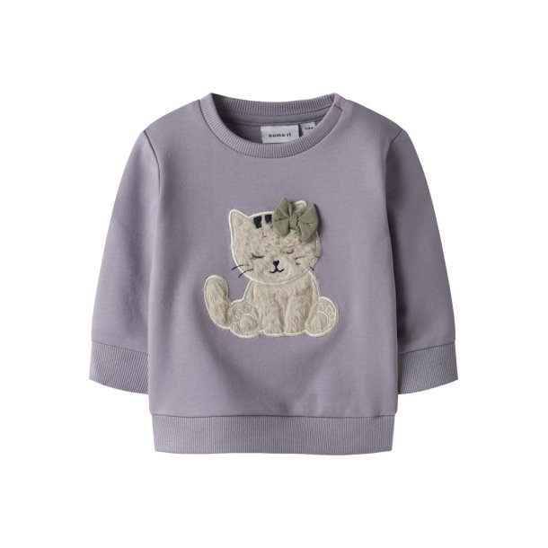 Name It Sweatshirt Baby LS Cathy Lavender Gray