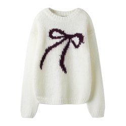 LMTD Sweatshirt Strik LS Bow Short White Alyssum