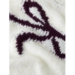 LMTD Sweatshirt Strik LS Bow Short White Alyssum