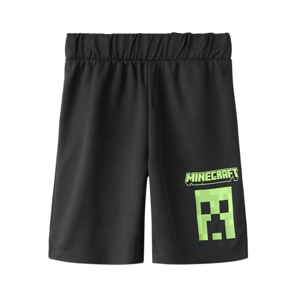 Name It Shorts Kids Mali Minecraft Poly Black
