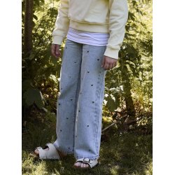 Name It Jeans Rose Wide Heart Light Blue Denim