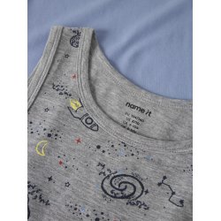 Name It Undertr�jer Kids 2-pak Tank Top Grey Space Melange