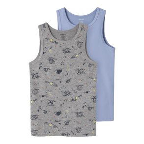 Name It Undertr�jer Kids 2-pak Tank Top Grey Space Melange