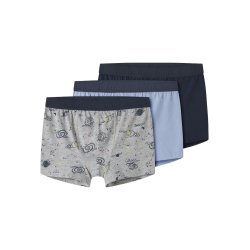 Name It Boxershorts Kids 3-pak Grey Space Grey Melange