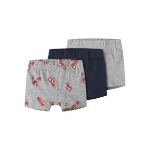 Name It Tights Mini 3-pak Firetruck Grey Melange