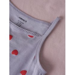 Name It Undertr�jer Kids 2-pak Strap Top Hearts Lavender Gray