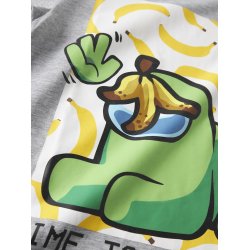 Name It T-shirt Kids SS Madin Amongus Grey Melange