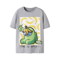 Name It T-shirt Kids SS Madin Amongus Grey Melange