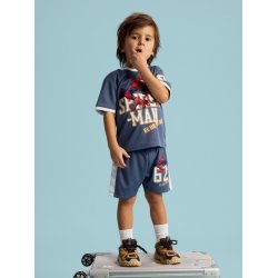 Name It Shorts Mini Manri Spiderman Long Vintage indigo
