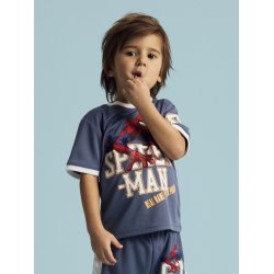 Name It T-shirt Mini SS Manri Spiderman Vintage Indigo