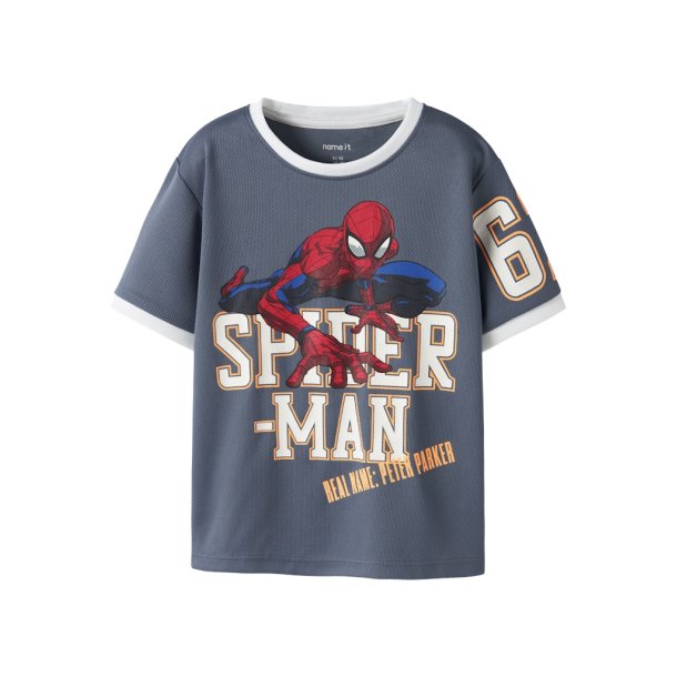 Name It T-shirt Mini SS Manri Spiderman Vintage Indigo