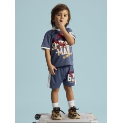 Name It T-shirt Mini SS Manri Spiderman Vintage Indigo