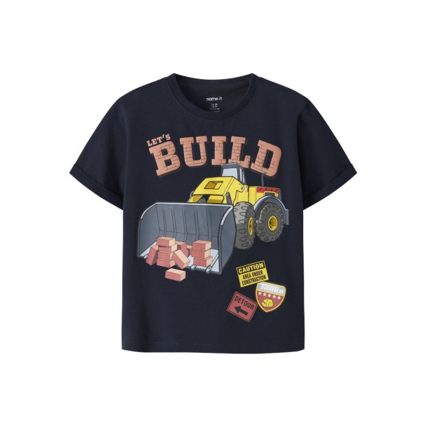Name It T-shirt Mini SS Malik Tonka Navy Blazer