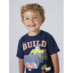 Name It T-shirt Mini SS Malik Tonka Navy Blazer
