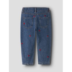 Name It Jeans Bella Mom Emb Ladybug Medium Blue Denim