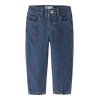 Name It Jeans Bella Mom Emb Ladybug Medium Blue Denim