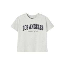 Name It T-shirt Litia Boxy Light Grey Melange