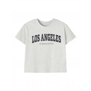 Name It T-shirt Litia Boxy Light Grey Melange