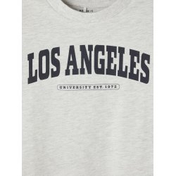 Name It T-shirt Litia Boxy Light Grey Melange