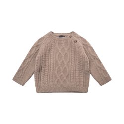 Petit by Sofie Schnoor Strikbluse Ohio Warm Grey