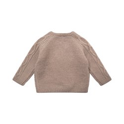Petit by Sofie Schnoor Strikbluse Ohio Warm Grey
