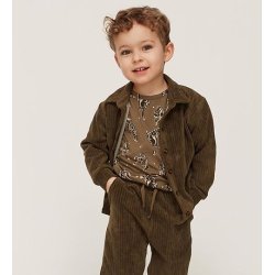 Petit by Sofie Schnoor Skjorte Velour Dark Green