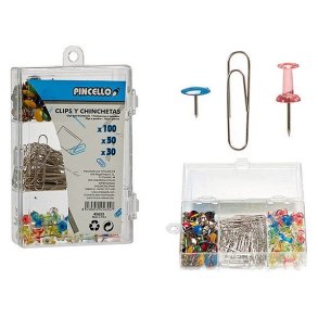 Pincello Chinchetas St med Klips og Tegnestifter