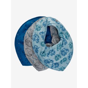 Pippi Hagesmk Bandana 3-pak AOP Light Dusty Blue